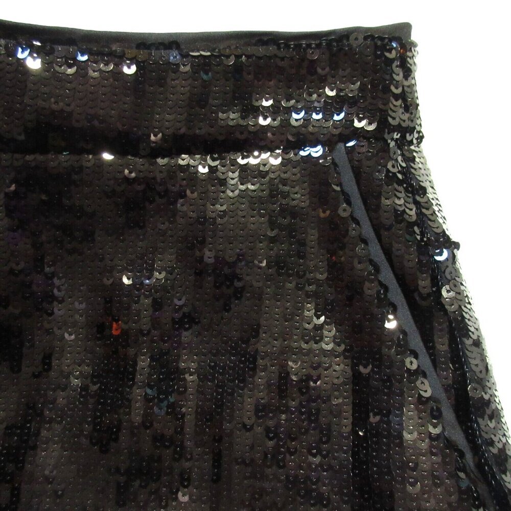 NWT Theory Relax Straight Ankle Crop in Black Allover Sequin Pants 2 $395 - Picture 7 of 11